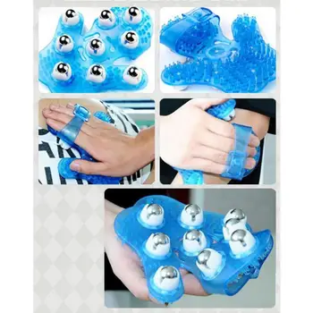 

Body Massage Glove Roller Ball Anti-Cellulite Muscle Pain Relief Relax Massager For Neck Shoulder Buttocks Health Care new