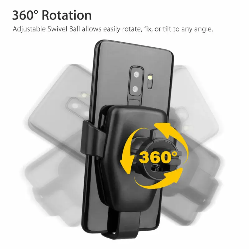 Мощное быстрое зарядное устройство Умный прочный автоматический зажим Беспроводное зарядное устройство автомобильное зарядное устройство для IPhone