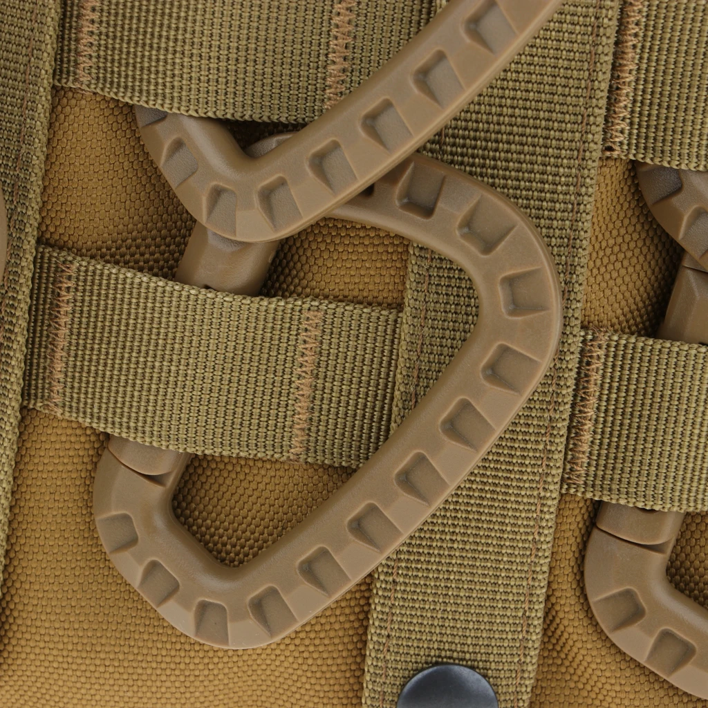 Tactical Gear Carabiner Keychain Hard Polymer D Lock Backpack Clips