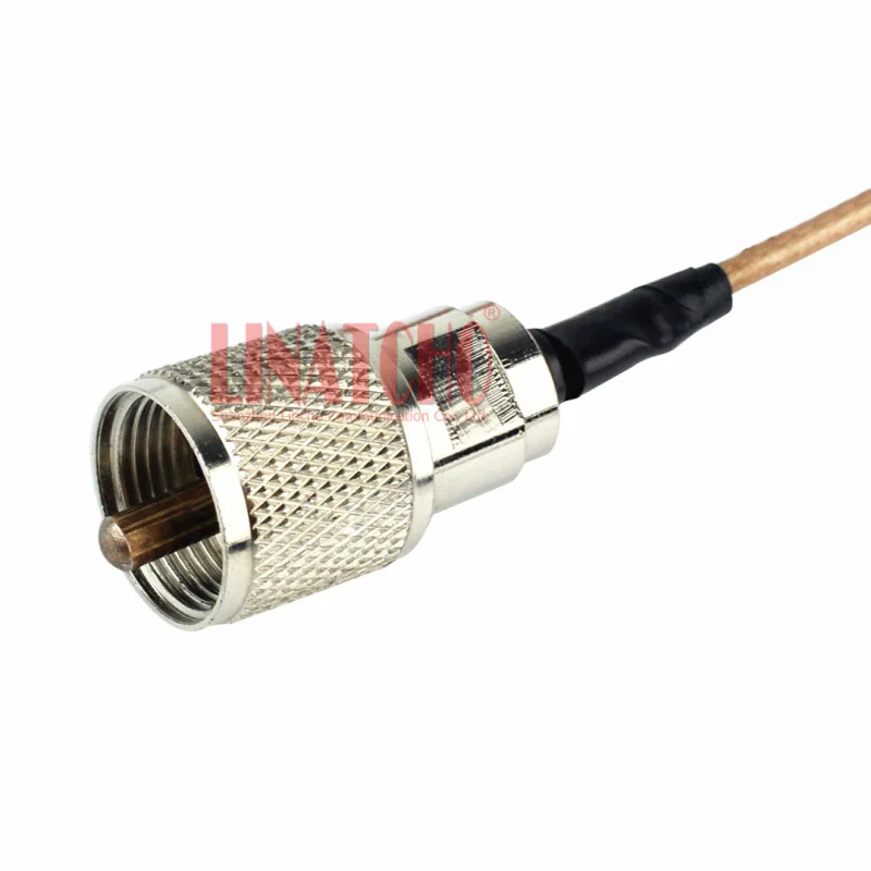 15ft RG316 PL259 male to SO239 right angle TM-471A FT-1807 IC-2820  car radio antenna cable
