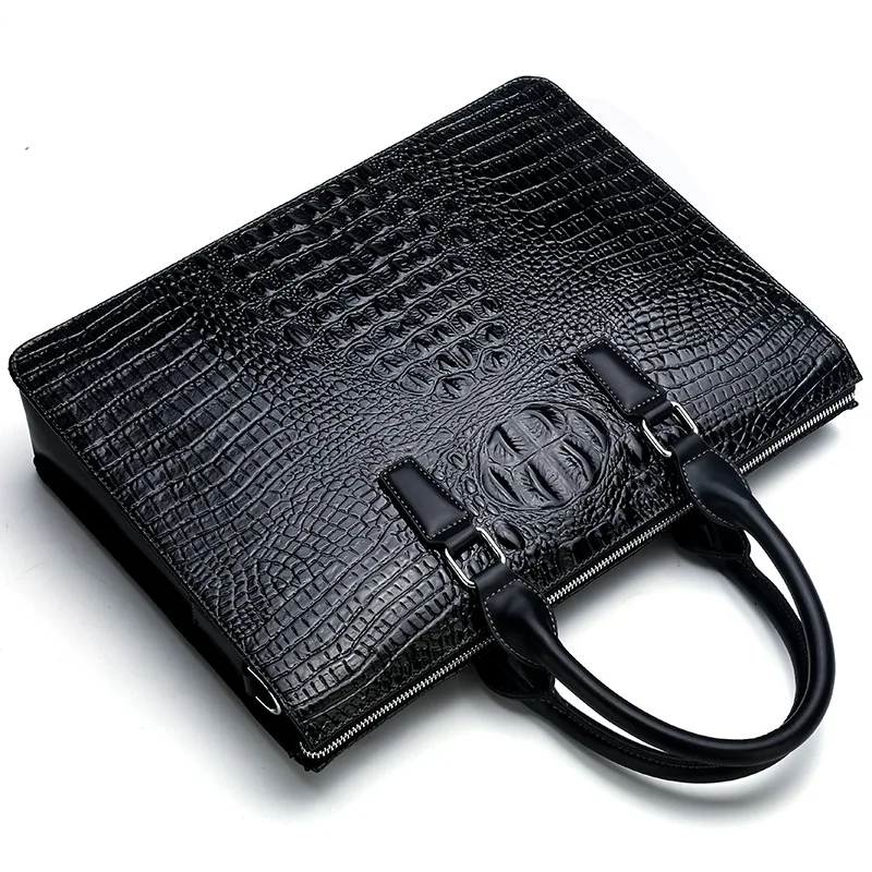 

Crocodile Pattern Men's Bag MEN'S Handbag Business Briefcase Large Capacity Handbag