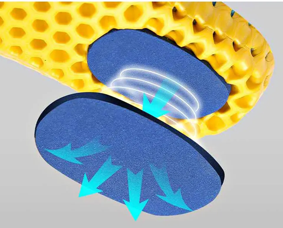 Эластичные дышащие дезодорирующие стельки для бега, стельки для ног, мужские и женские стельки для обуви, ортопедическая прокладка с эффектом памяти