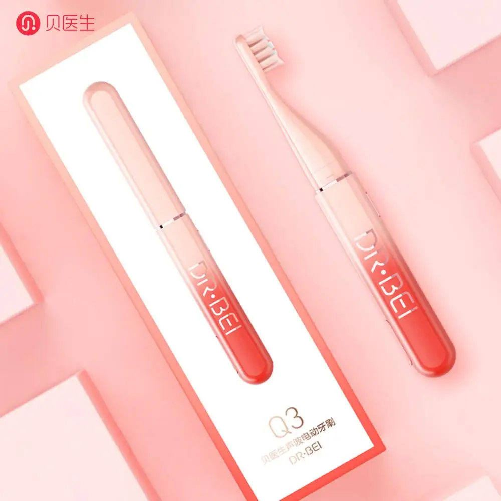 Xiaomi Doctor B Q3 звуковая электрическая зубная щетка USB перезаряжаемая IPX7 Водонепроницаемая 45g легкая мягкая щетка для тела для взрослых