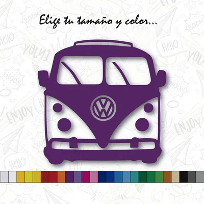 Sticker VW CALIFORNIA T1 car VOLKSWAGEN sticker vinyl Violet