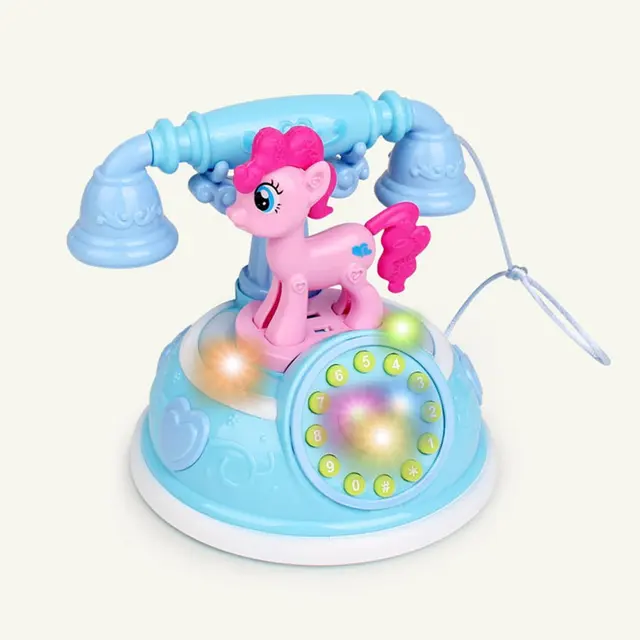2022High Quality Retro Telephone Early Education Story Machine Multi-mode Simulation Telephone Girl Toy 4