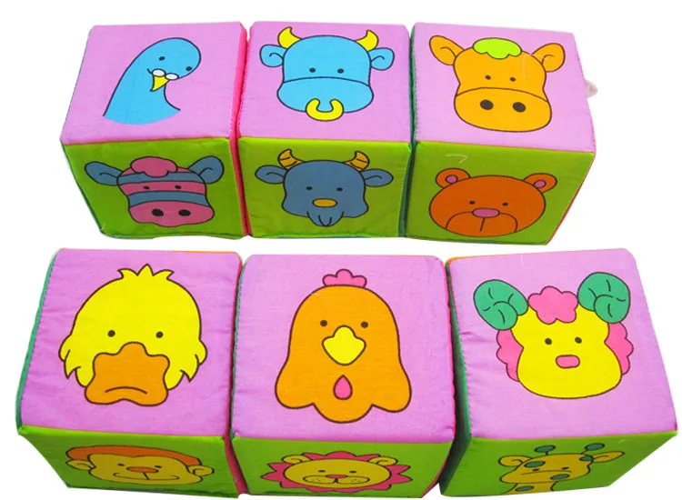 Itty-bitty Bt-3005 9 см строительные блоки 6-Pack Развивающие игрушки для младенцев игрушки(ткань) 0,28