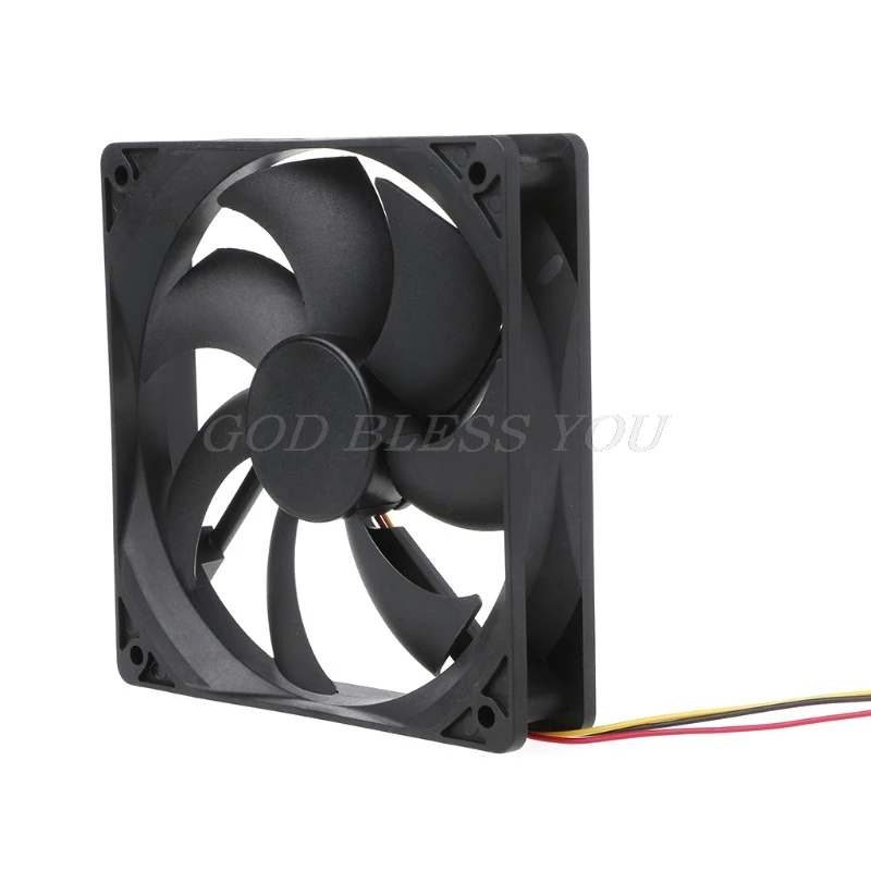 Cooling Fan 120x120x25mm DC 12V 0.15A 3 Pin 9-Blade Computer Case Cooling Fan Cooler 1