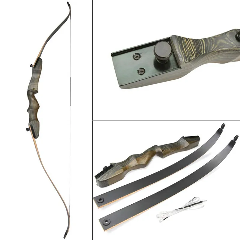 1 шт. 6" для стрельбы из лука 18-40lbs деревянный вынос длинный лук традиционный правый охотничий лук для стрельбы охотничий Тренинг