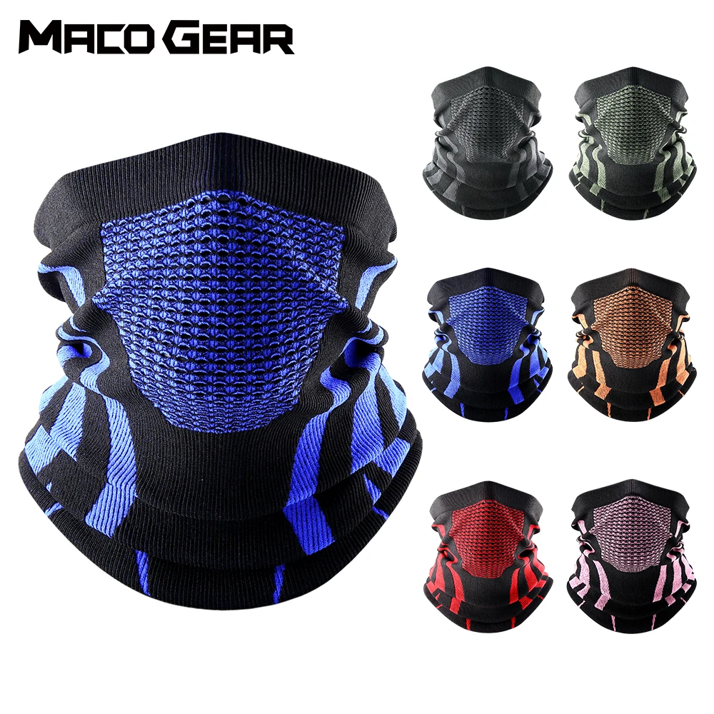

Winter Hiking Tube Scarf Face Bandana Thermal Ski Mask Printed Sport Cycling Neck Warmer Cover Gaiter Women Men Breathable Masks