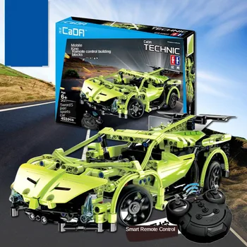 

The New Remote Control Toy Building Block Assembly Car Puzzle Four-wheel Drive Drive Children's Charging Remote Control Toy Car
