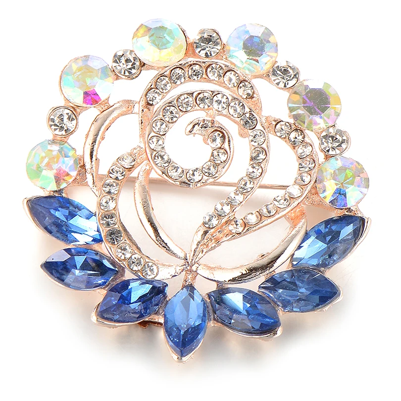 Трендовые разноцветные булавки-брошки с кристаллами для женщин ...