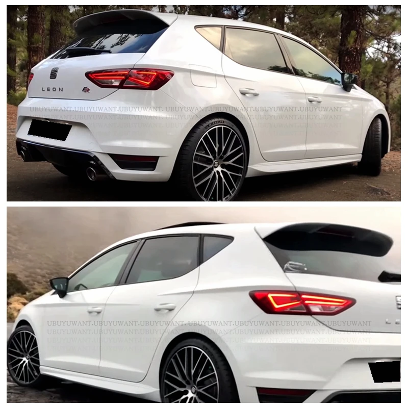 Spoiler Posteriore Per Tetto In ABS Lucido Compatibile Con Seat 5F Mk3 5 Porte (2013-2020) - Design Aerodinamico E Installazione Facile