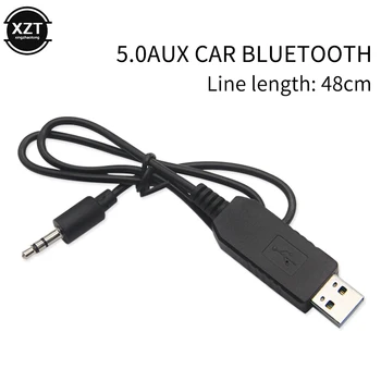 

48cm Bluetooth 5.0 HIFI Music Audio Receiver Mini Stereo AUX Cable USB Dongle 3.5mm Jack for Car Kit Wireless Adapter