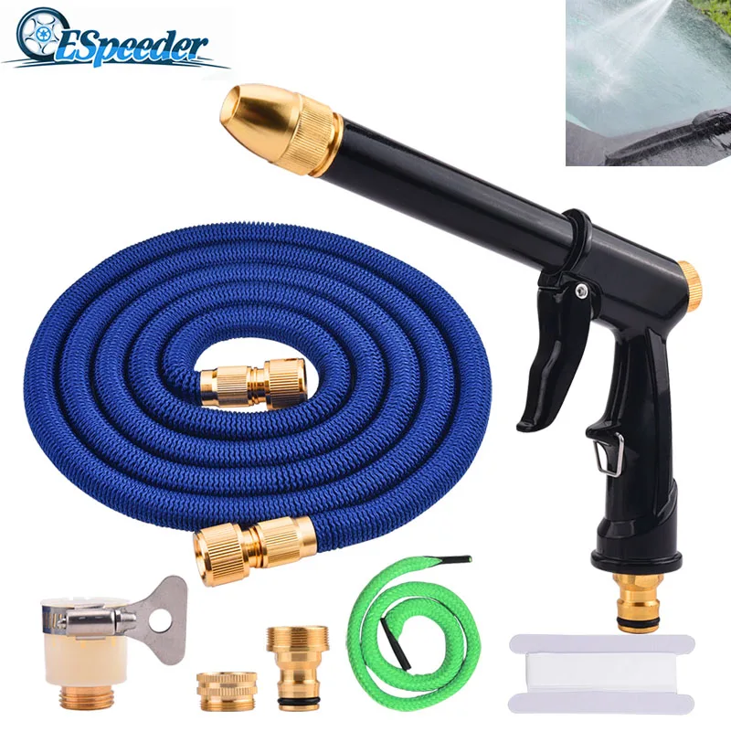 

25FT/50FT/75FT Magic Car Wash Cleaning Hose Water Gun Universal Garden Hose Extensible Watering Hose Fexible Car Wash Pipe