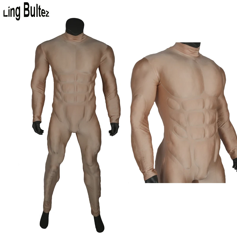 

Ling Bultez High Quality Embossed Muscle Suit Muscle Padding Muscle Costume Basic Muscle Outfit For Cosplay