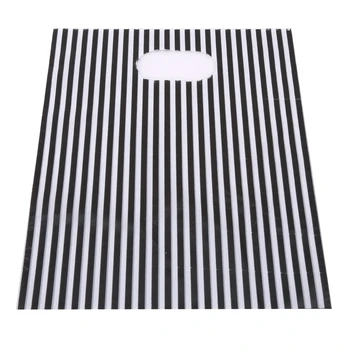 

Plastic Useful Boutique Gift Bags 100pcs/lot black & White Striped Packing Carrier bags