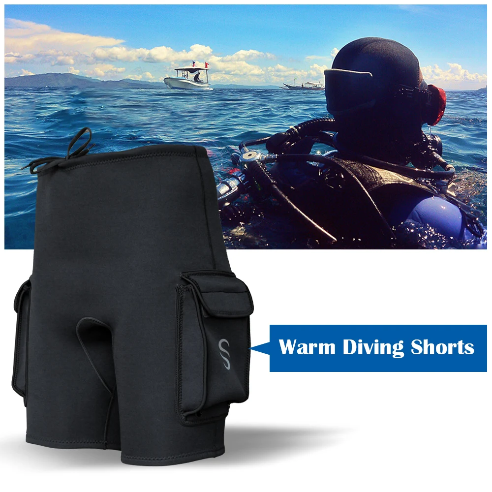 

Hot New Wetsuits Shorts 3MM Diving Pants Neoprene Canoeing Swimming Snorkeling Surfing Kayaking Pants with Pockets