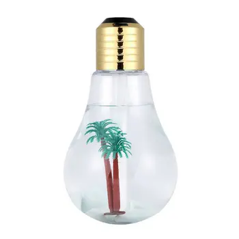 

Bulb Humidifier 400ml USB Air Humidifier Colorful LED Night Lamp Essential Oil Diffuser for Home Office