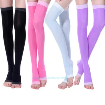

420D Compression Socks for Women & Men Varicose Veins Sock Long Tube Socks Open Toe