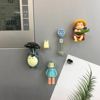 

Japan Hayao Miyazaki Cartoon Characters Totoro Rasin Refrigerator Message Sticker Fridge Magnet Home Decoration