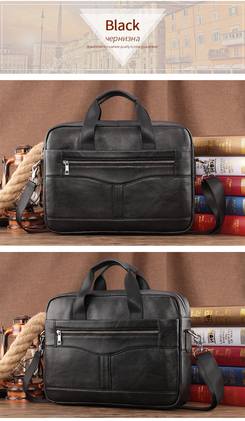Брендовый мужской портфель из натуральной кожи, деловая сумка для компьютера, мужская сумка через плечо, сумка почтальона, Мужская винтажная кожаная сумка через плечо