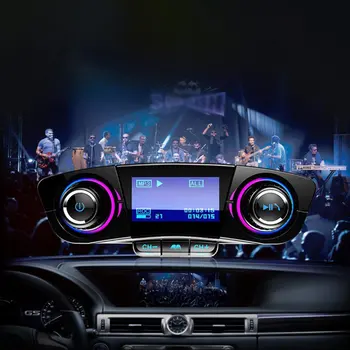 

Auto Fm Transmitter Mp3 Player Aux Audio Dual Usb Freisprechanlage Car Mp3 Player Receiver U Disk Lighter