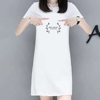 

2019 Women's Sexy Fashion Flowers Pattern Short Sleeve Printed Beach Print Summer Dress Faldas Mujer Vestidos Robe Femme