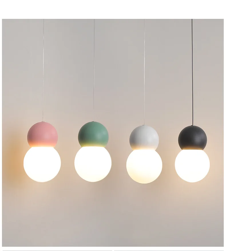 hanging lights for bedroom Nordic Led Glass Ball Pendant Light Modern Bedside Indoor Hanging Lamp Fixture Luminaire Hotel Kitchen Dining Room Lighting Deco hanging lights for bedroom