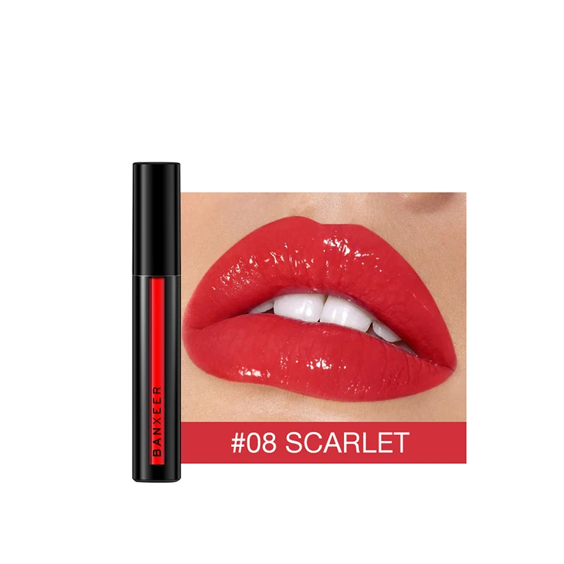 Waterproof Moisturizing Lip Gloss Sexy Women Glitter Liquid Makeup Colorful Moist Lip Gloss Glitter Shimmer Lipstick