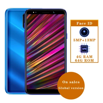 

Note 9s Smartphone 4GB RAM 64GB ROM Mobile Phone Android 13MP Quad core Cellphone Face ID celulares unlocked Bluetooth earphone