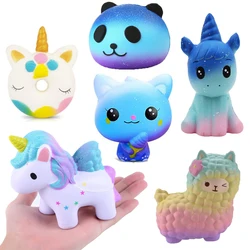 Jouets à presser pour enfants, galaxie Kawaii, licorne, cheval, gâteau parfumé, cerf, Panda, lent, anti Stress, cadeau 