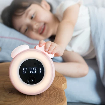 

Led Reveil Table Watch Multi-Function Color Changing Alarm Clock Smart Wake Up Light Night Electronic Desk Digital Clock 4z