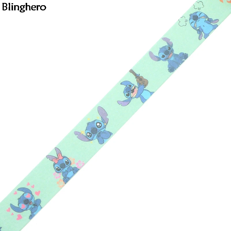 10 шт./компл. Blinghero с рисунком героев из мультфильмов, 15 мм X 5 м лента Washi стильный малярный скотч Тетрадь наклейки Симпатичные ленты клейкая лента BH0041