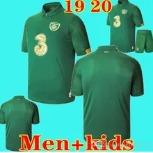 Детский комплект, коллекция года, футболки для футбола, 19, 20, Ireland FC European Cup home Out, Ireland man, футбольные футболки, детские костюмы