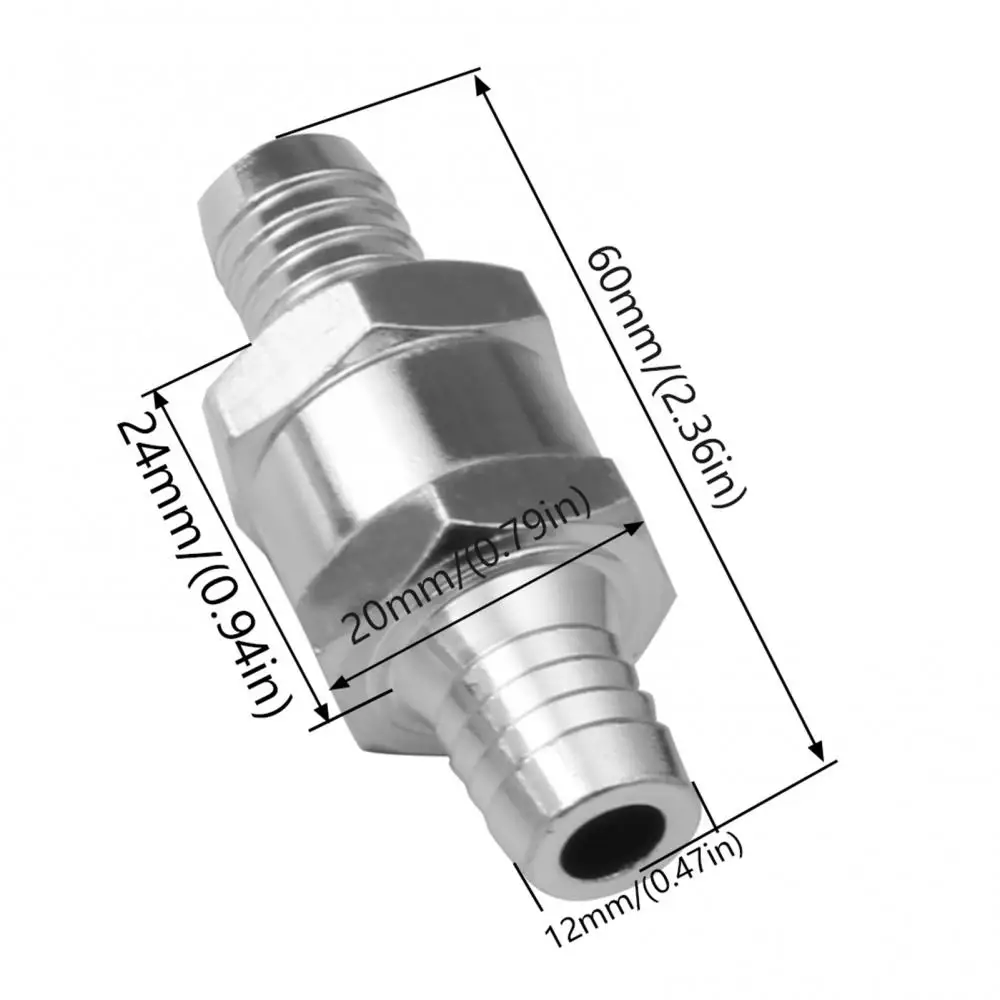 6/8/10/12mm Vehicle Fuel Non Return Check Valve Accessories Car One Way Valve Fit For Carburettor and Low Pressure Fuel Systems