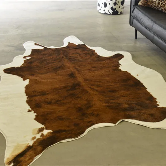 

Imitation Cow Leopard Carpet, Natural Animal Shape Rugs, Living Room Decoration, Faux Cow Hide Animal Non-Slip Mats, 140 x 200cm