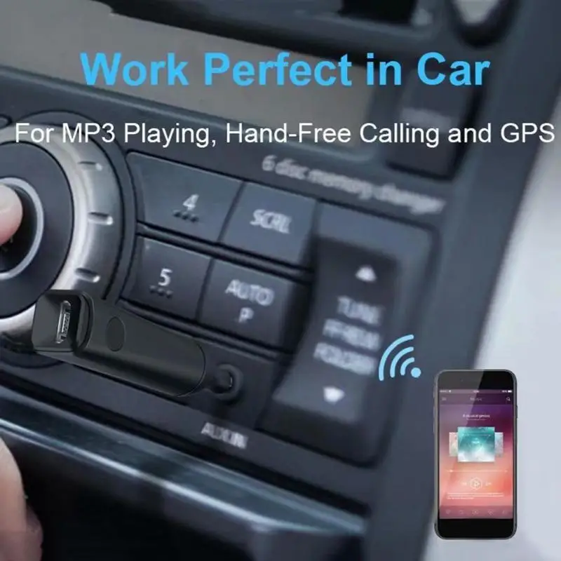 Bluetooth адаптер 5,0 аудио приемник для hmini A2DP стерео беспроводной 5,0 музыкальный приемник Bluetooth AUX музыкальный аудио приемник адаптер