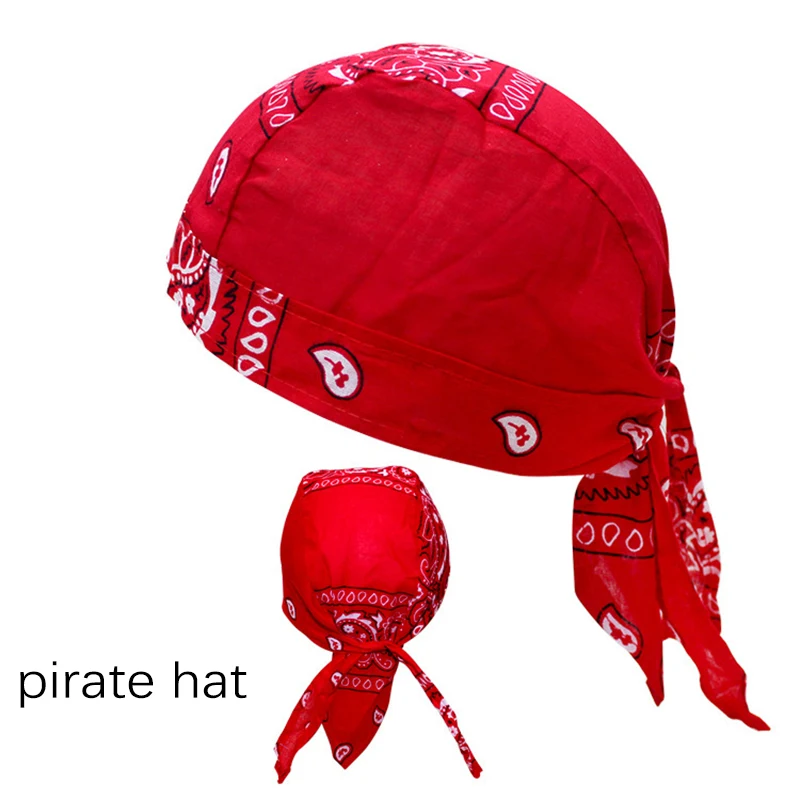 Fashion Pirate Cap Men Cotton Printed Sun Protection Cycling Summer Bandana Women Hat Spring Hip-hop Headscarf Headband