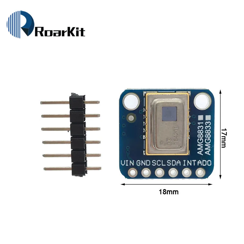 Official AMG8833 IR 8*8 Thermal Imager Array Temperature Sensor Module 8x8 Infrared Camera | Электронные компоненты и