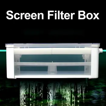 

Fishing Lure Box Multifunctional Organizer Fishing Storage Case Water Curtain Filter Box Replaceable Purifier For Fish Tank