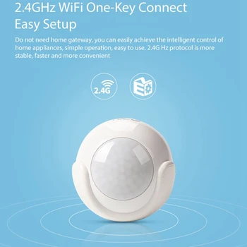 

Wifi Motion Sensor Alarm Detector Pir Motion Detector For Smart Home Automation And App Notification Alerts No Hub Need