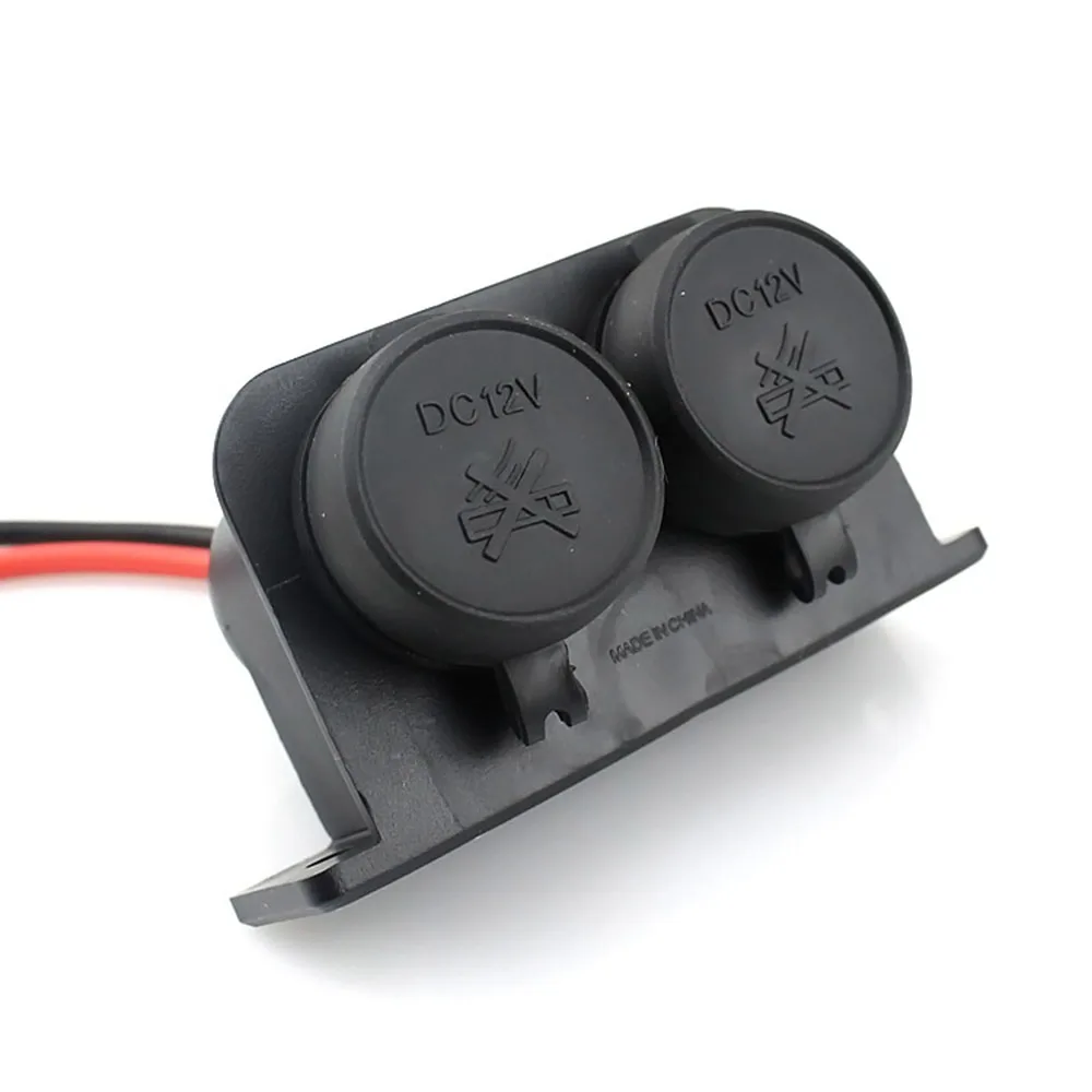 Розетка для автомобильного прикуривателя огнезащитные Водонепроницаемый 12V двойной женский