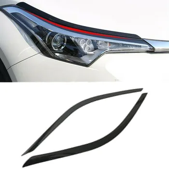 

Carbon Fiber Front Headlight Eyelid Cover Moulding Trim for Toyota C-HR CHR 2016 2017 2018 2019