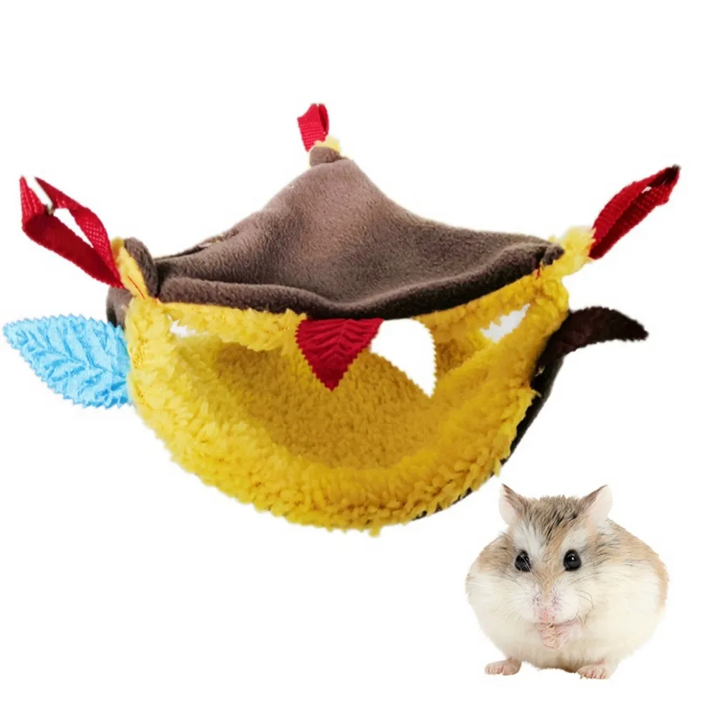 Хомяк гамак Шиншилла двухслойная дышащая сетка подвесная кровать гнездо маленький питомец удобная кровать маленькие качели для домашних любимцев игрушка