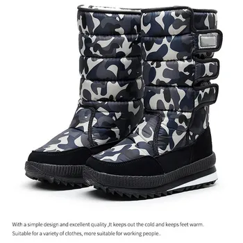 

Men Shoes Snow Sneakers Boots Under Knee Shoes Outdoor Anti-Slip Waterproof Booties Winter Warming zapatos de hombre H66