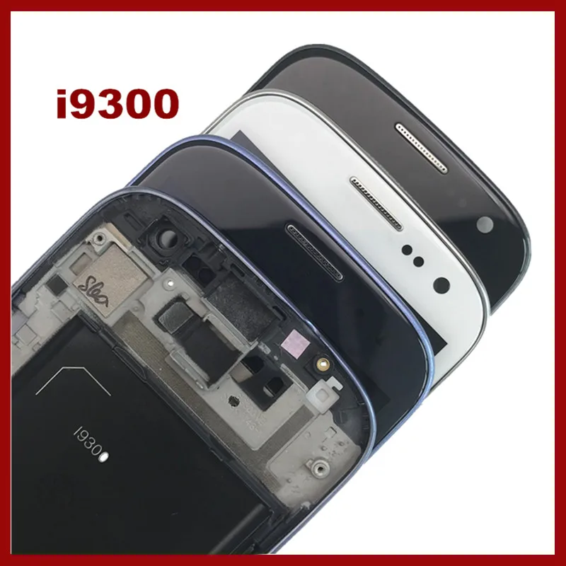 S3 i9300 LCD Замена для SAMSUNG Galaxy AMOLED с рамкой телефона ЖК-дисплей кодирующий