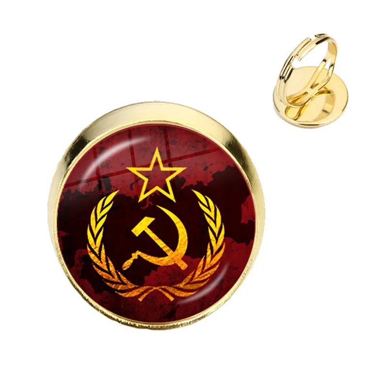Винтажные советские значки СССР серповидный Молот Регулируемые кольца CCCP Россия