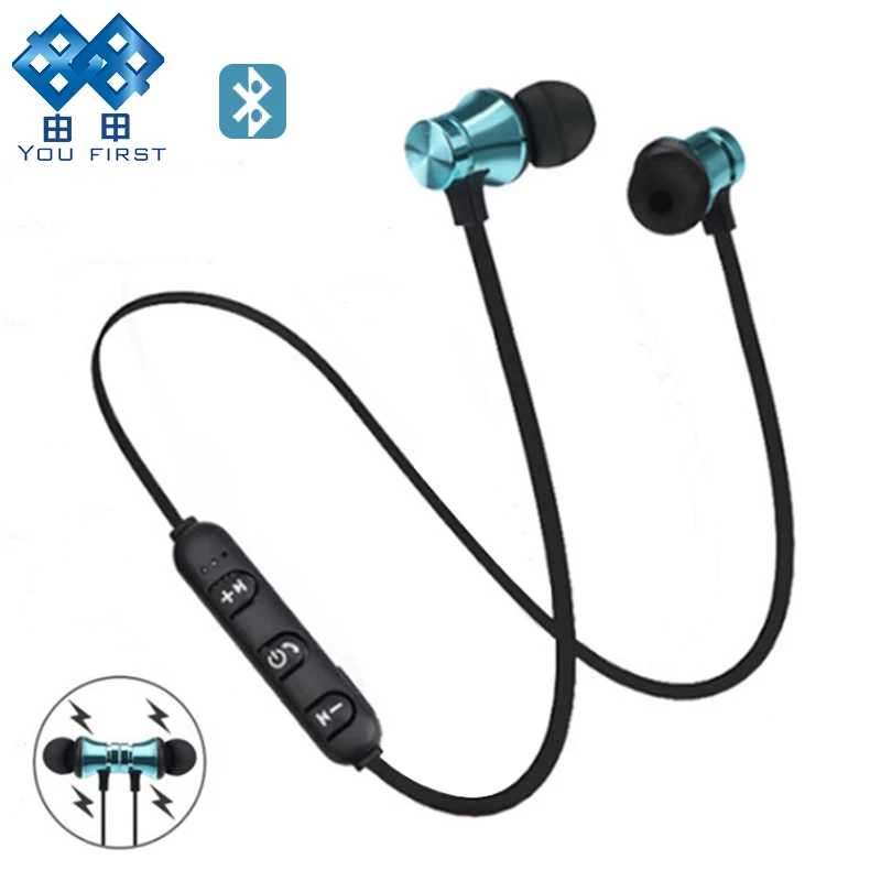 XT11 Bluetooth наушники 5 0 Спортивные Беспроводные магнитные вкладыши с микрофоном