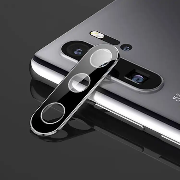 titanium alloy metal camera lens protector tempered glass film