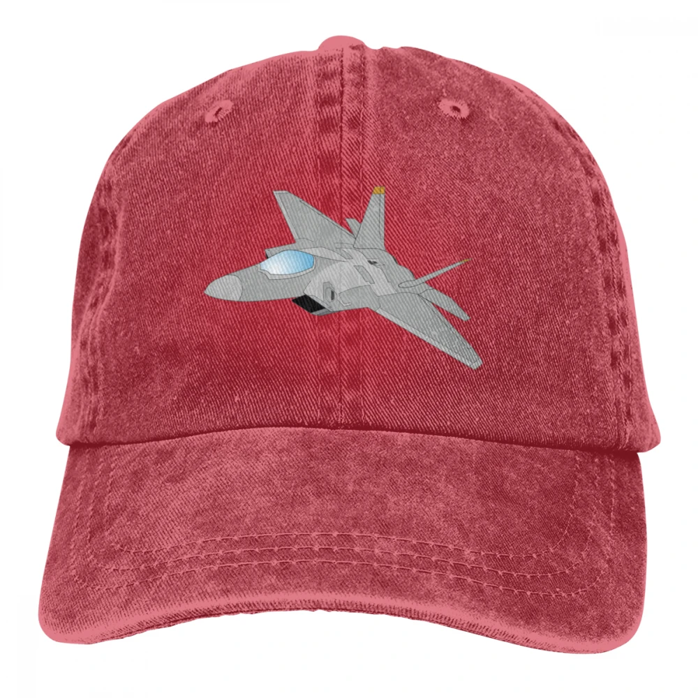F-22 Raptor Casquette черные унисекс Мужские Женские джинсовые бейсболка с ремешком кепки регулируемые Гольф папа шляпа